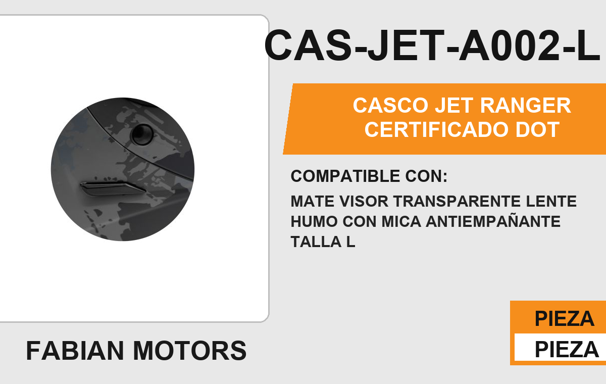 CASCO JET RANGER CERTIFICADO " DOT "