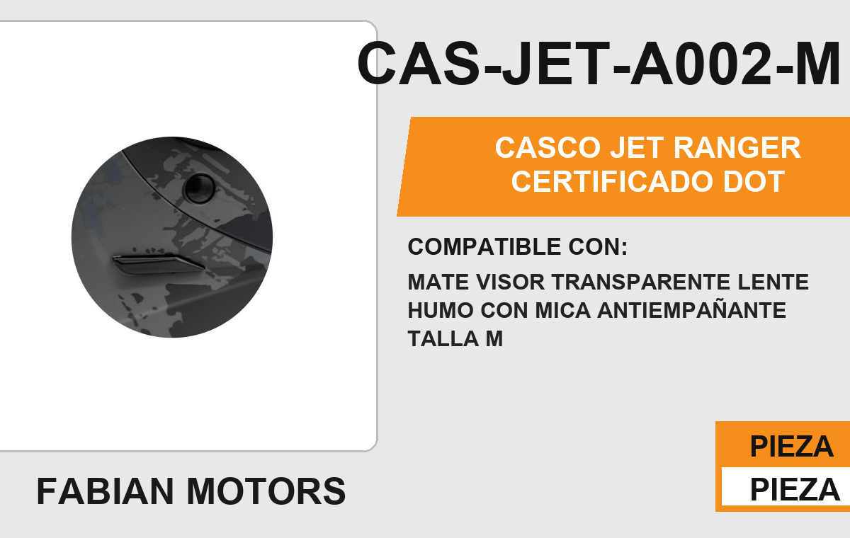 CASCO JET RANGER CERTIFICADO " DOT "