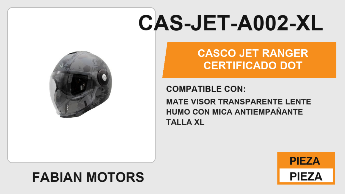 CASCO JET RANGER CERTIFICADO " DOT "