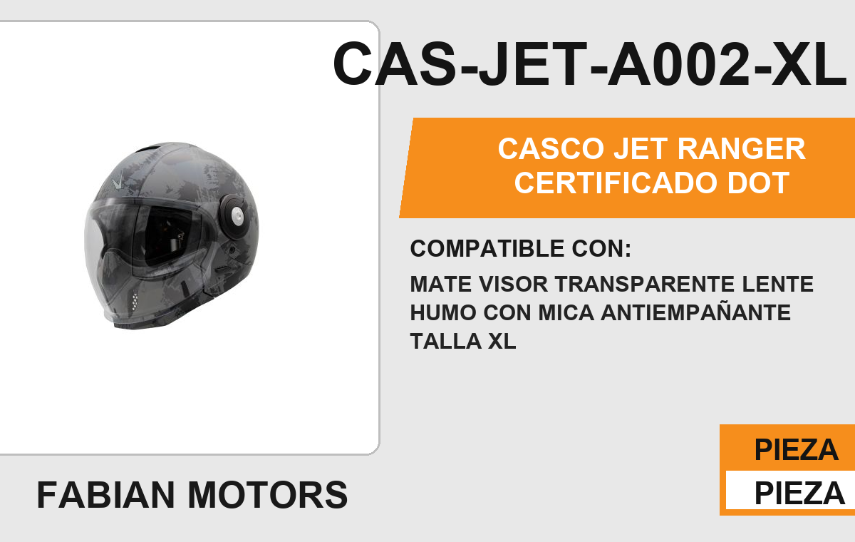 CASCO JET RANGER CERTIFICADO " DOT "