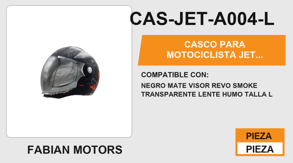 CASCO PARA MOTOCICLISTA JET EGOBRAIN A-HELMET CERTIFICADO DOT