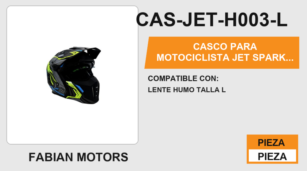 CASCO JET SPARK  CERTIFICADO " ECE-22.06 "