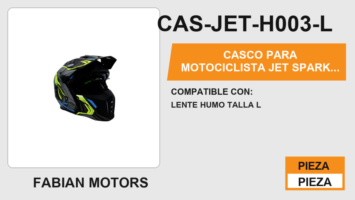 CASCO JET SPARK  CERTIFICADO " ECE-22.06 "