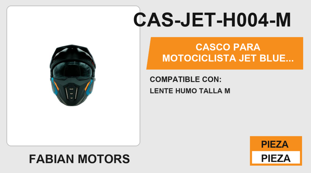 CASCO JET BLUE FENIX CERTIFICADO " ECE-22.06 "
