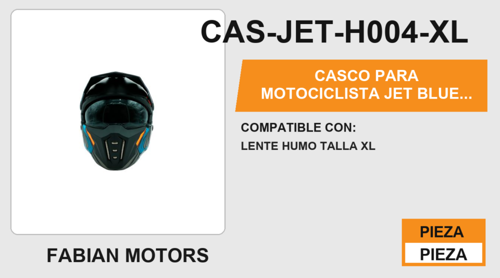 CASCO JET BLUE FENIX CERTIFICADO " ECE-22.06 "