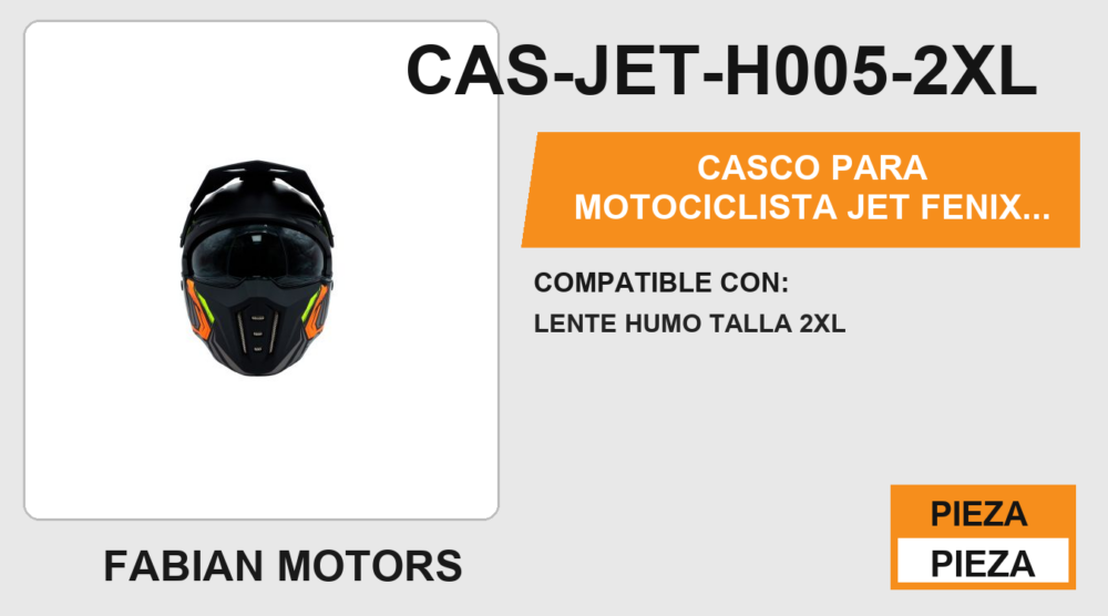 CASCO JET FENIX CERTIFICADO " ECE-22.06 "
