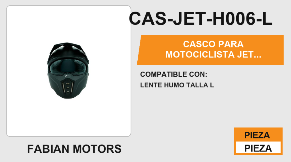 CASCO JET CORVUS CERTIFICADO " ECE-22.06 "