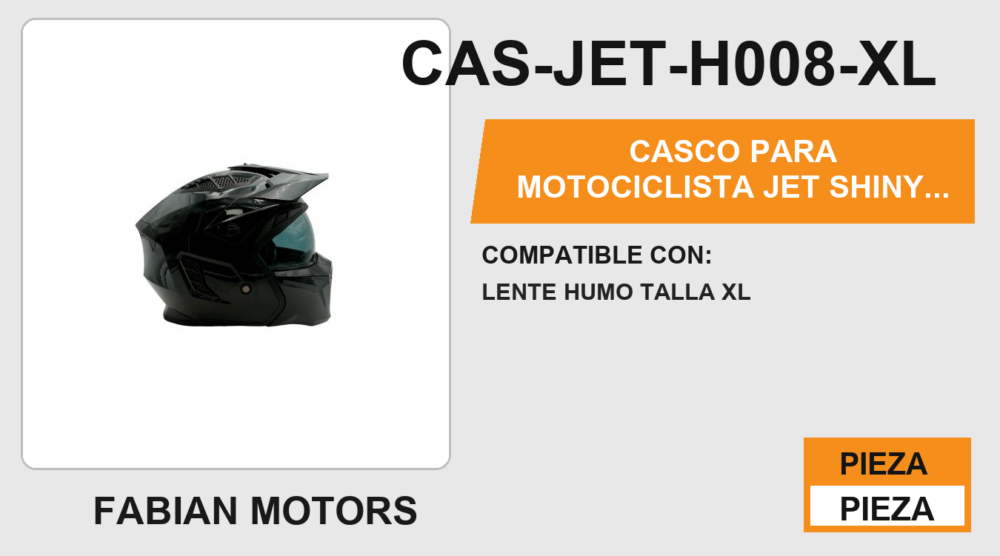 CASCO JET SHINY  CERTIFICADO " ECE-22.06 "