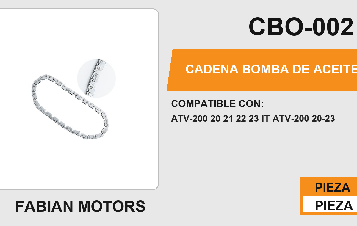 CADENA BOMBA DE ACEITE