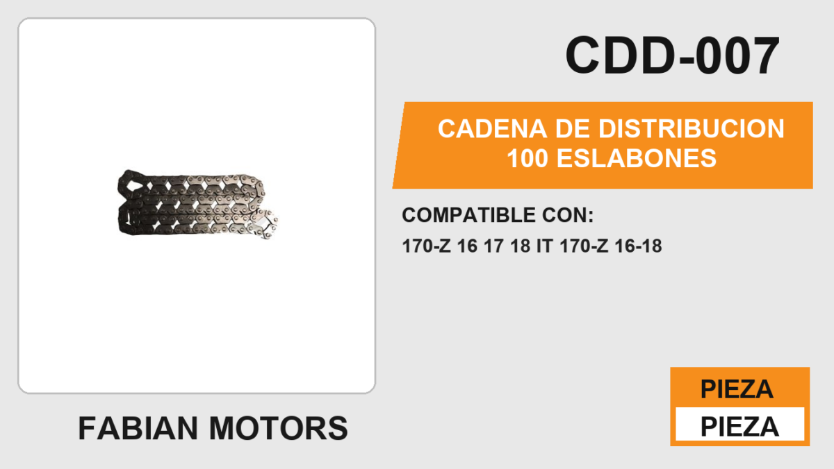 CADENA DE DISTRIBUCION 100 ESLABONES
