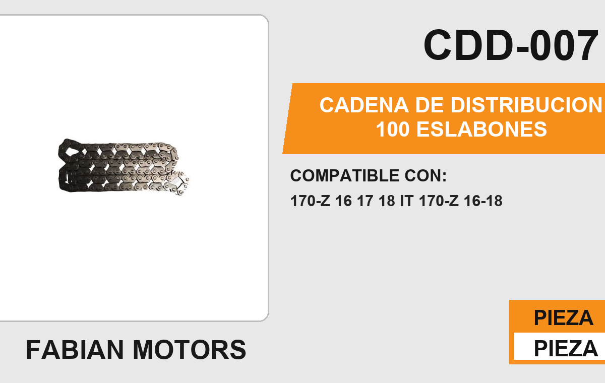 CADENA DE DISTRIBUCION 100 ESLABONES