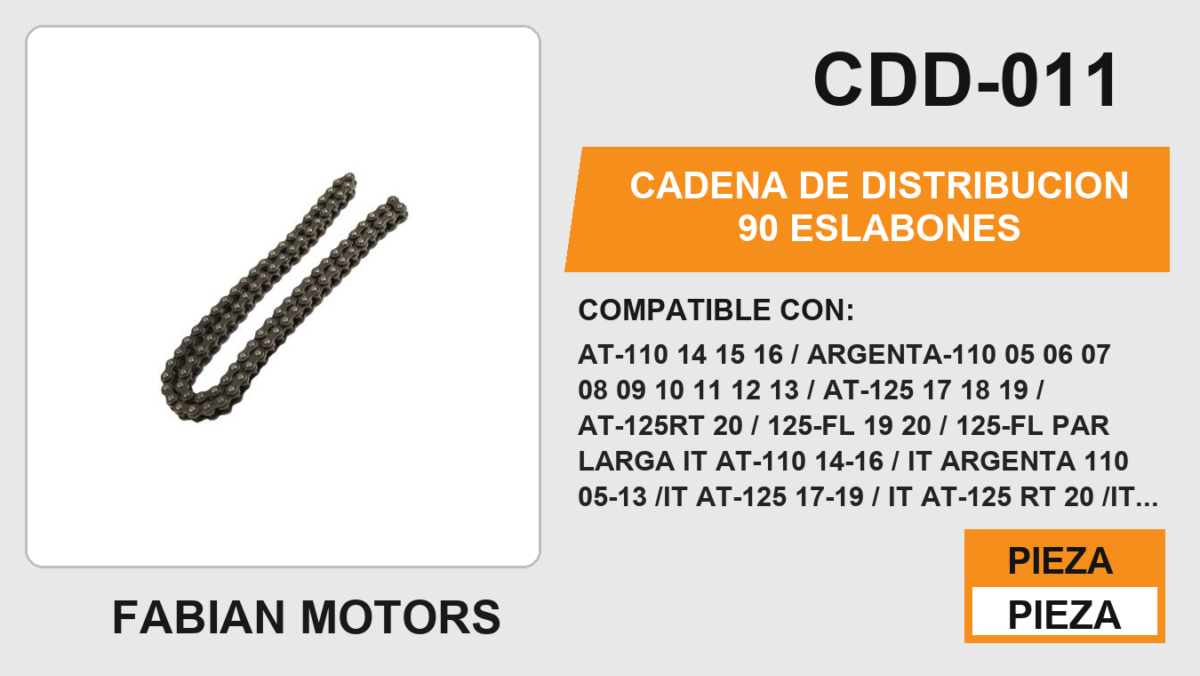 CADENA DE DISTRIBUCION 90 ESLABONES