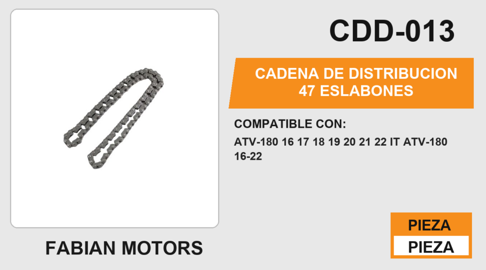 CADENA DE DISTRIBUCION 47 ESLABONES