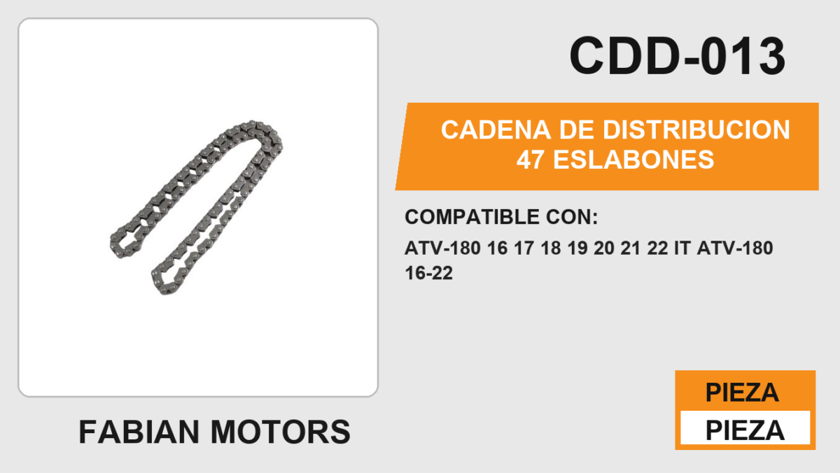 CADENA DE DISTRIBUCION 47 ESLABONES