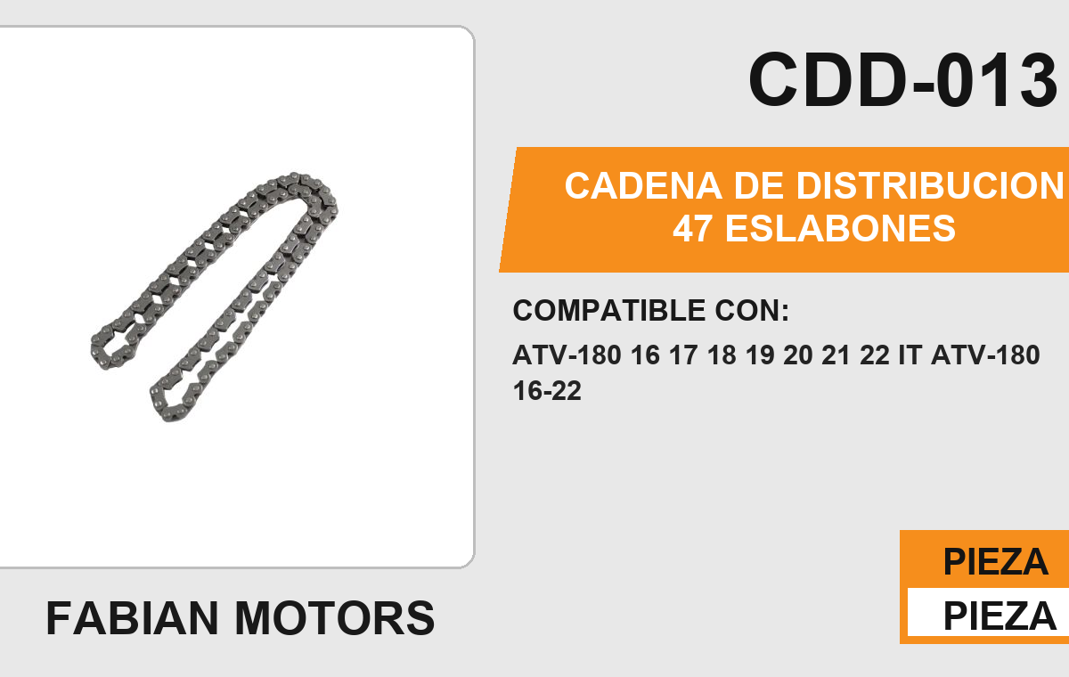CADENA DE DISTRIBUCION 47 ESLABONES