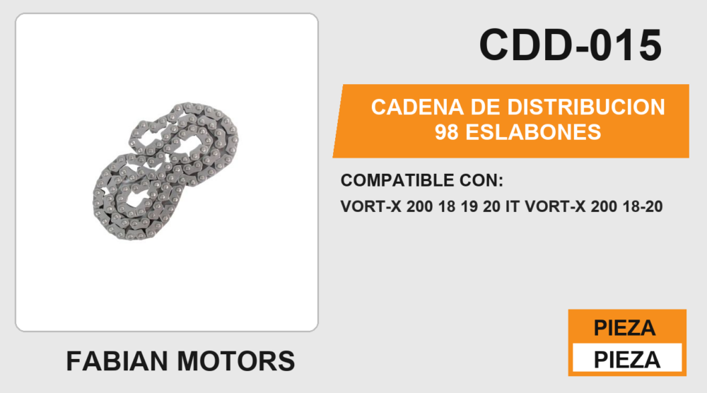 CADENA DE DISTRIBUCION 98 ESLABONES