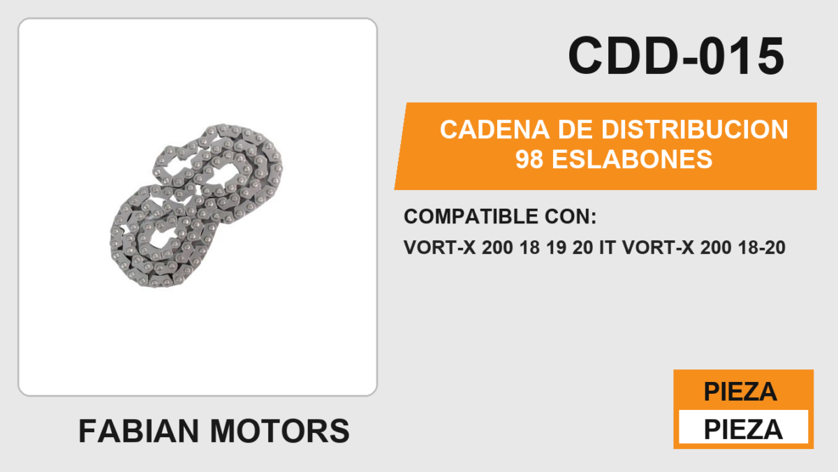 CADENA DE DISTRIBUCION 98 ESLABONES