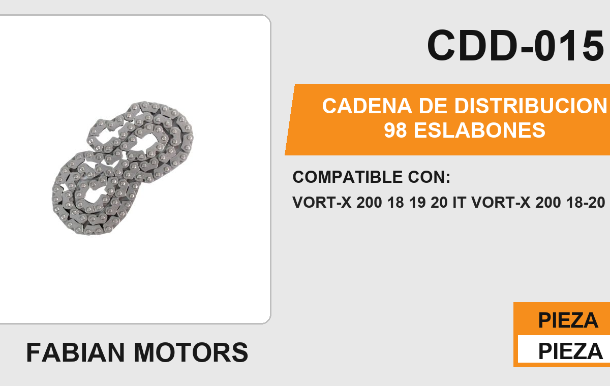 CADENA DE DISTRIBUCION 98 ESLABONES
