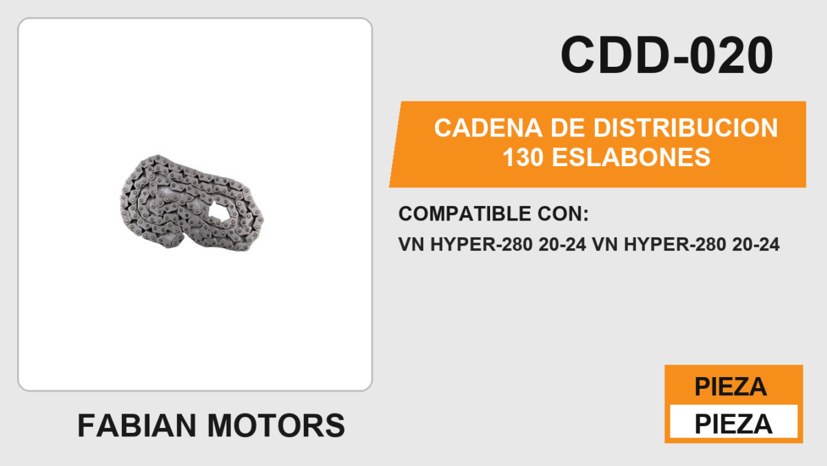 CADENA DE DISTRIBUCION 130 ESLABONES