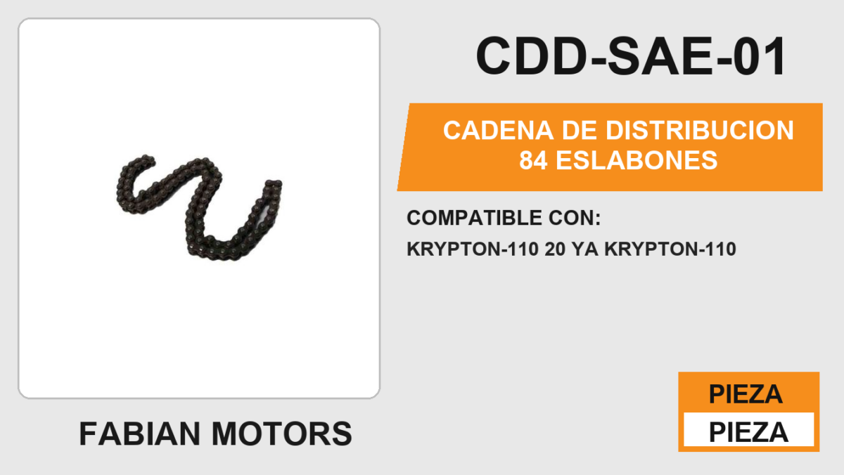 CADENA DE DISTRIBUCION 84 ESLABONES