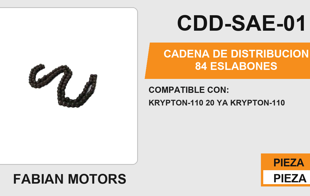 CADENA DE DISTRIBUCION 84 ESLABONES