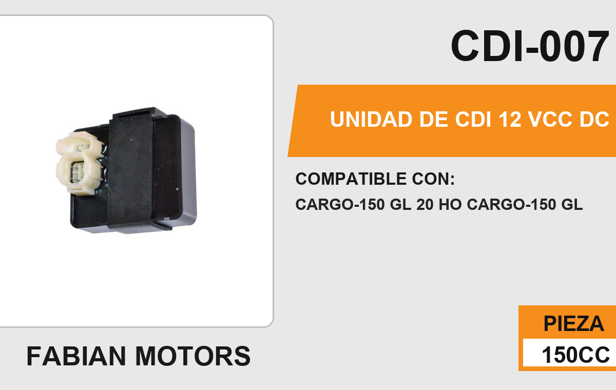 UNIDAD DE CDI 12Vcc