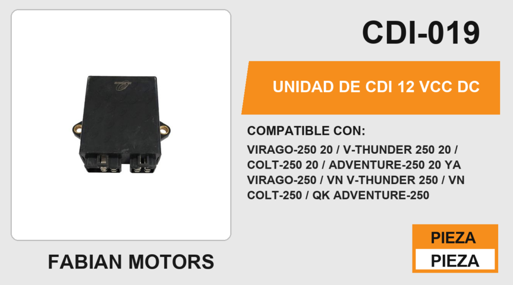 UNIDAD DE CDI 12Vcc