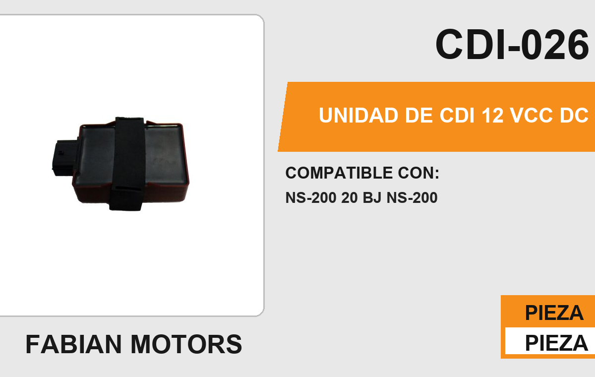 UNIDAD DE CDI 12Vcc