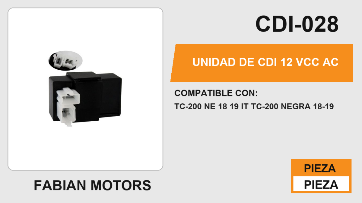 UNIDAD DE CDI 12Vcc