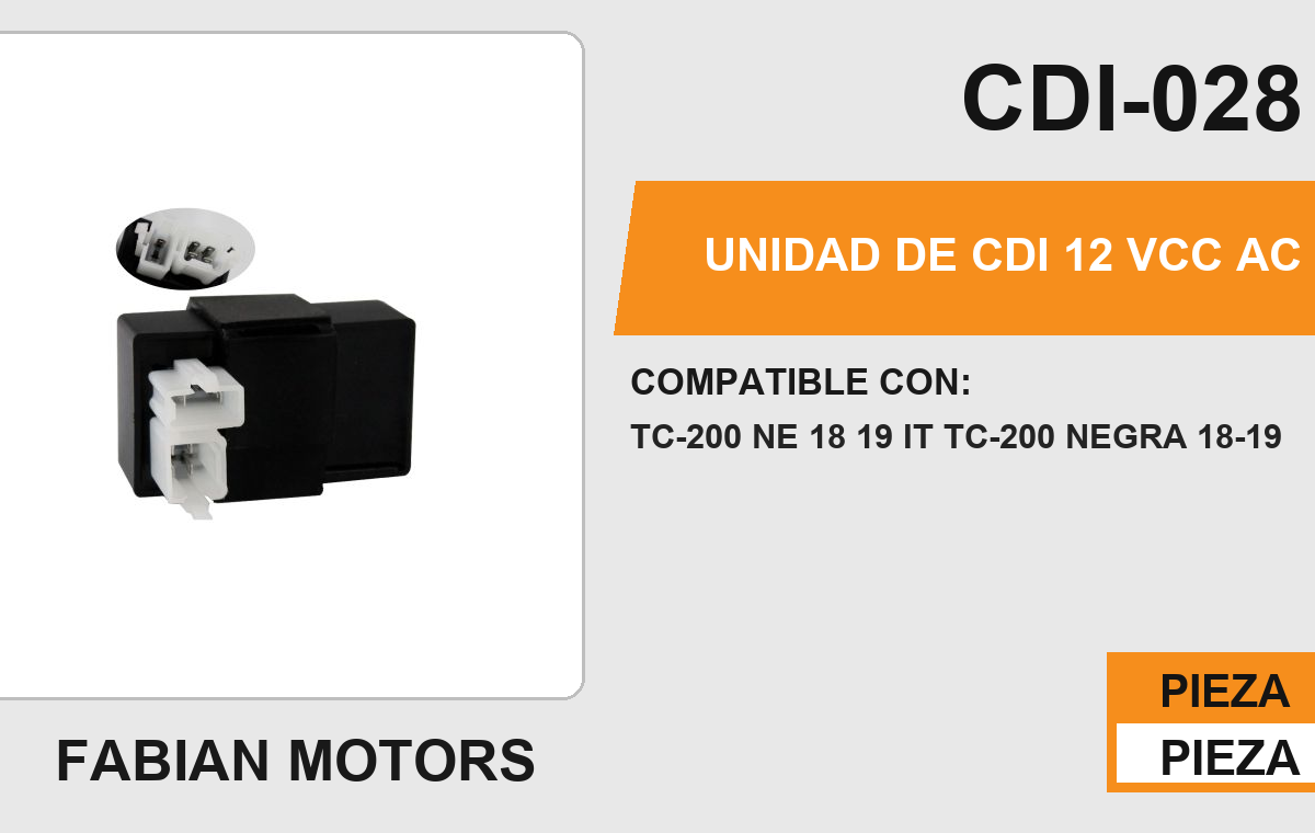 UNIDAD DE CDI 12Vcc