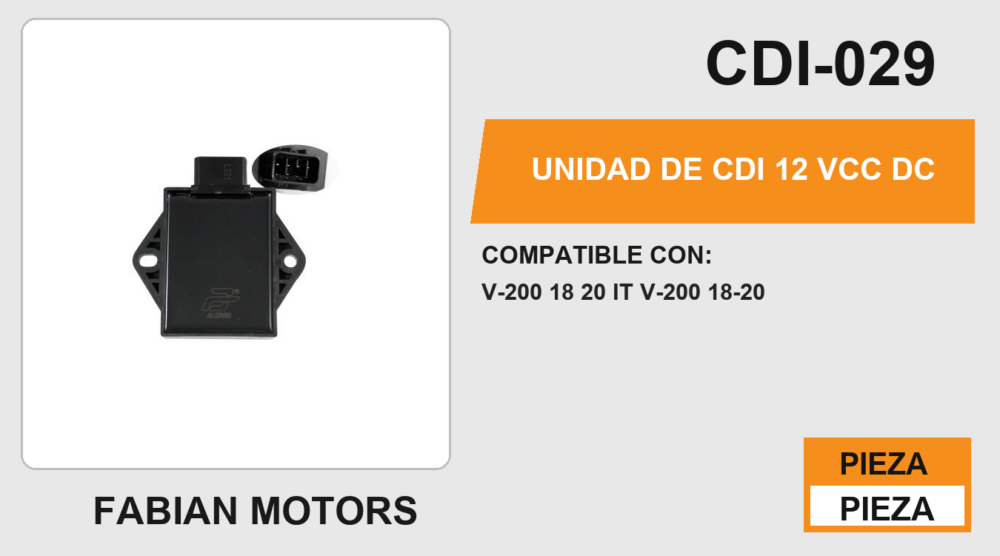 UNIDAD DE CDI 12Vcc DC