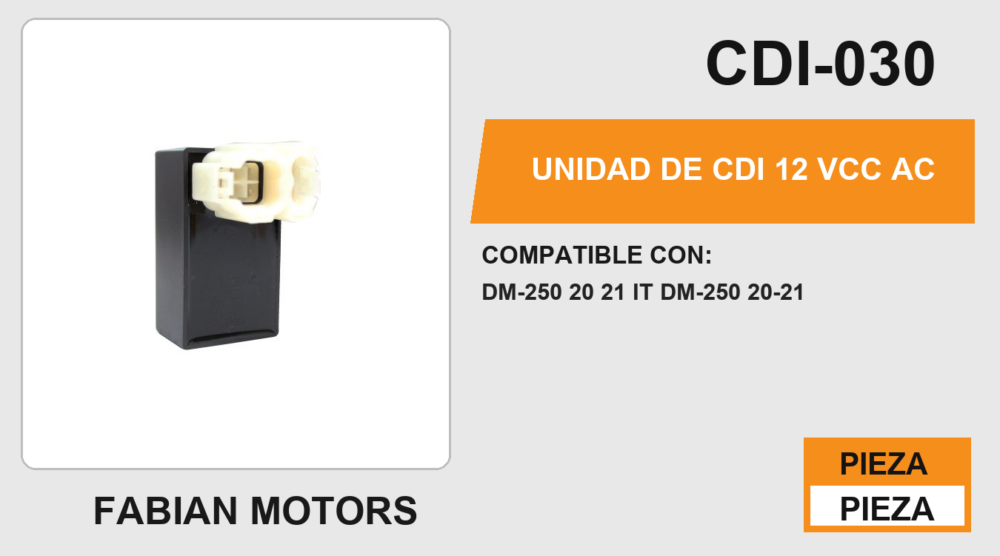 UNIDAD DE CDI 12Vcc