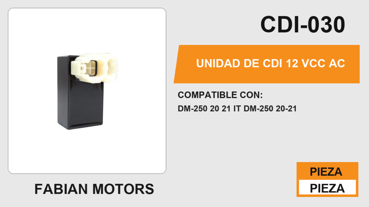 UNIDAD DE CDI 12Vcc
