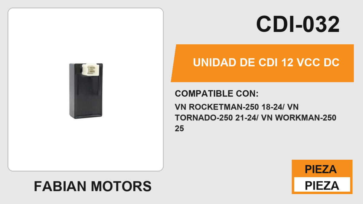 UNIDAD DE CDI 12Vcc