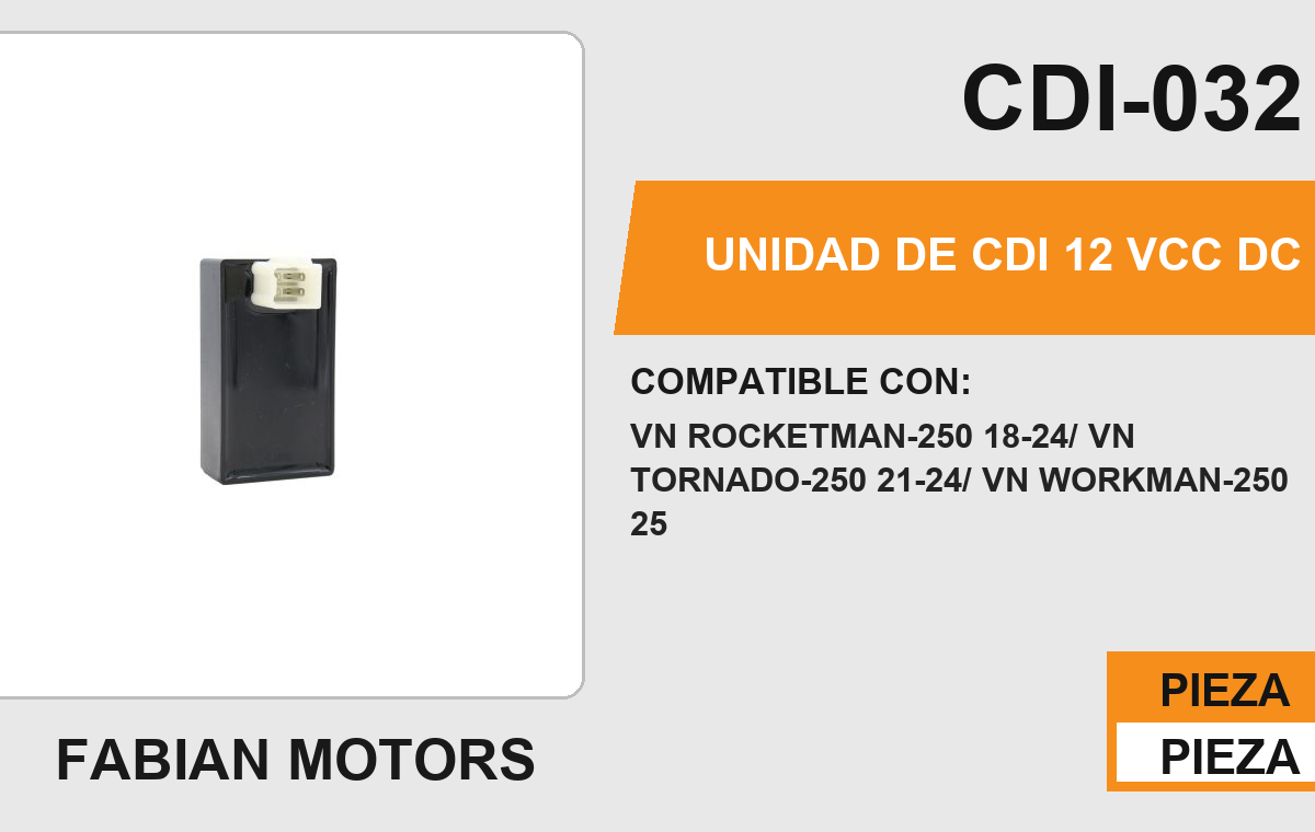 UNIDAD DE CDI 12Vcc