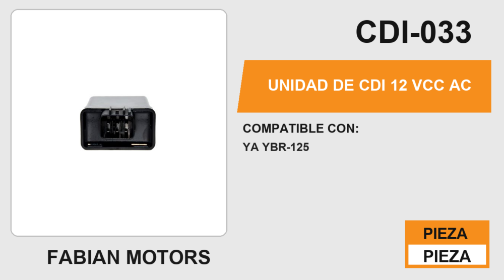 UNIDAD DE CDI 12Vcc