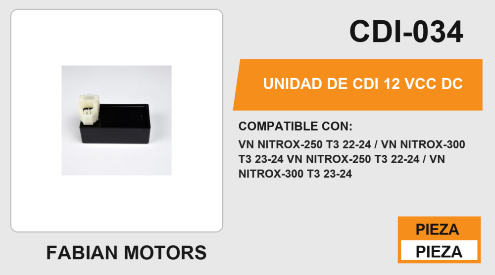 UNIDAD DE CDI 12Vcc