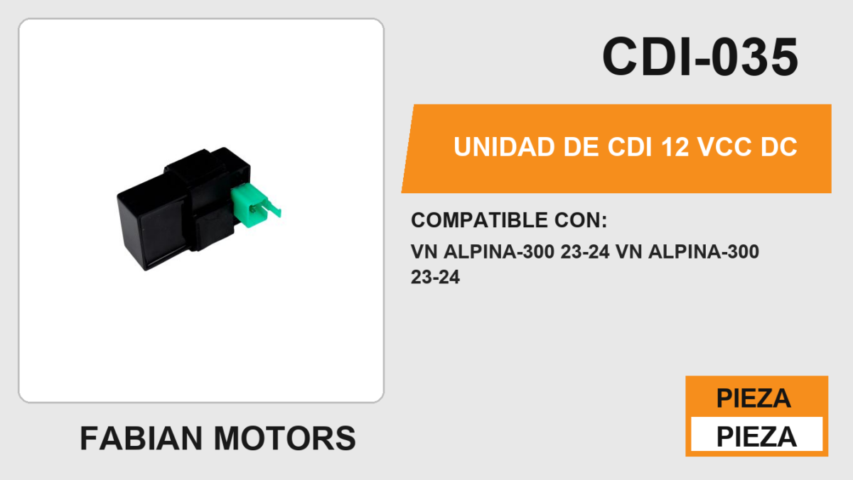 UNIDAD DE CDI 12Vcc