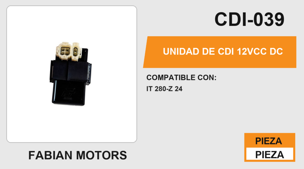 UNIDAD DE CDI 12Vcc