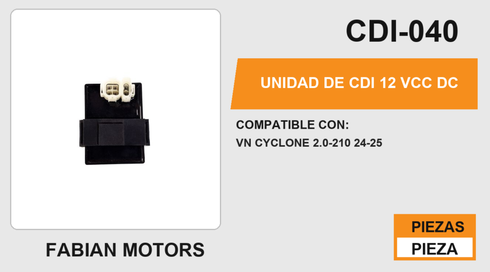 UNIDAD DE CDI 12Vcc