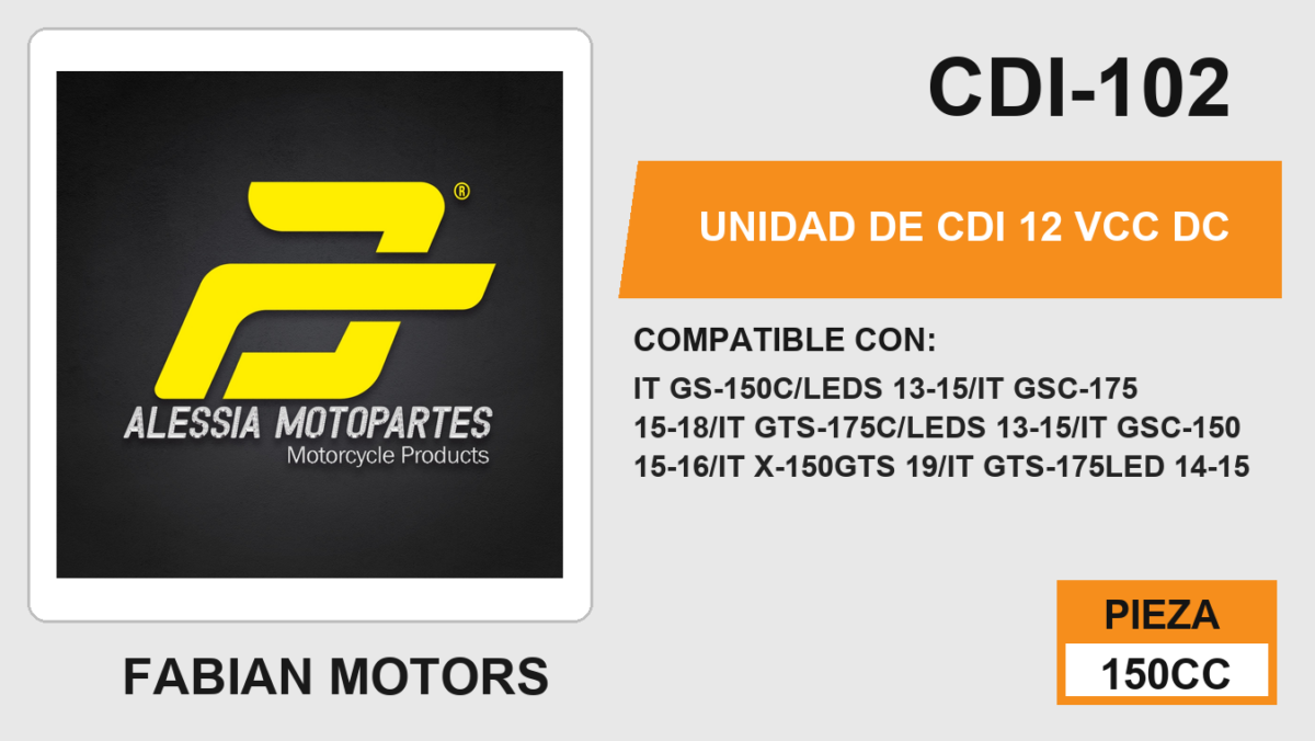 UNIDAD DE CDI 12Vcc DC