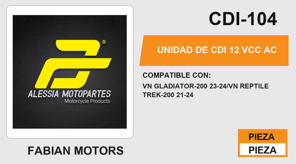 UNIDAD DE CDI 12Vcc AC
