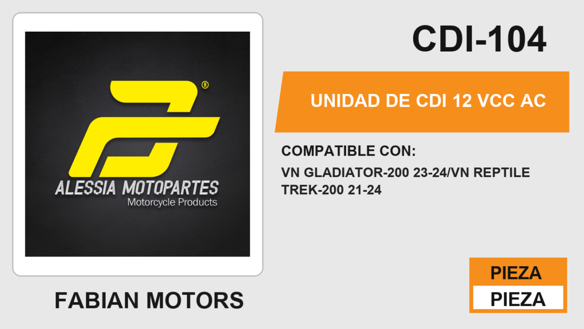 UNIDAD DE CDI 12Vcc AC