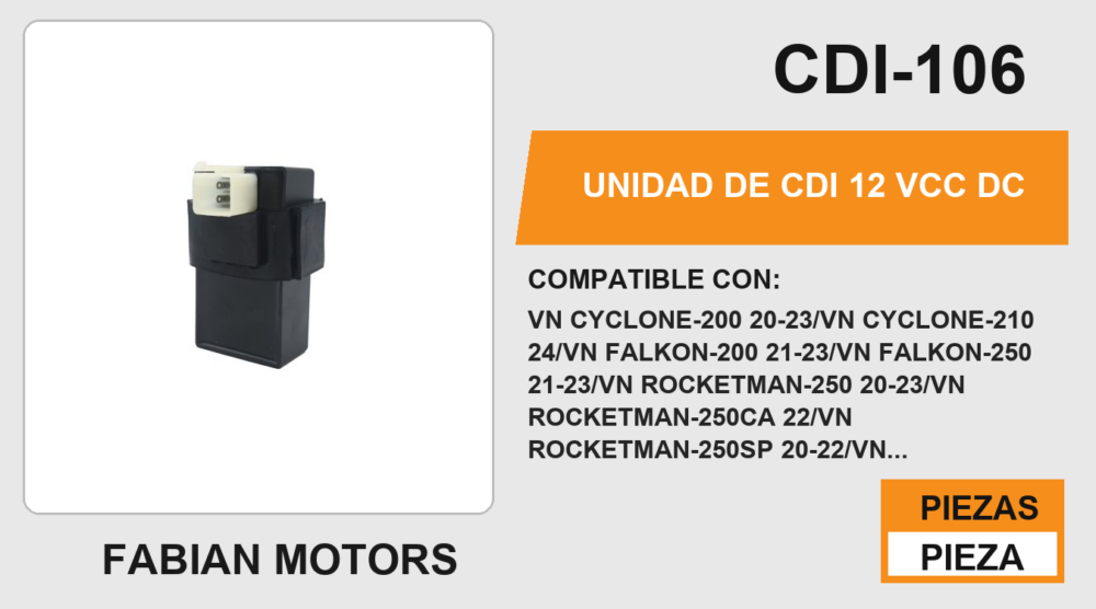 UNIDAD DE CDI 12 Vcc