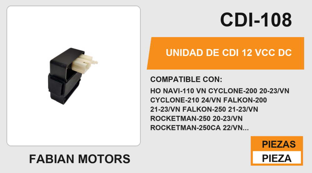 UNIDAD DE CDI 12 Vcc