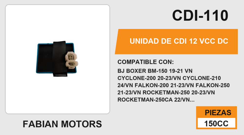 UNIDAD DE CDI 12 Vcc