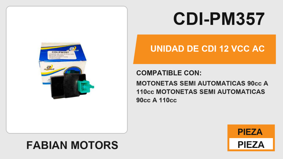 UNIDAD DE CDI 12Vcc