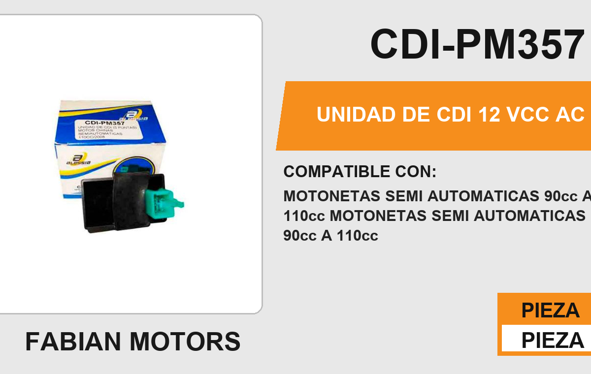 UNIDAD DE CDI 12Vcc