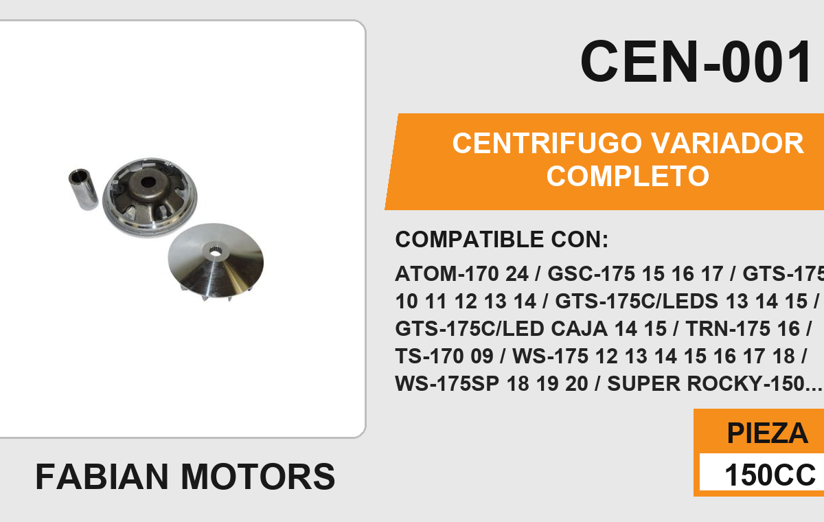 CENTRIFUGO VARIADOR COMPLETO