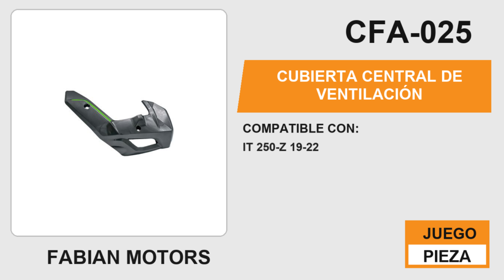 CUBIERTA CENTRAL DE VENTILACIÓN